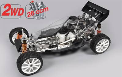 KIT LEOPARD FG 2WD version 2020 V2 AVEC MOTEUR ZENOAH STD 270 (petite tour AR)