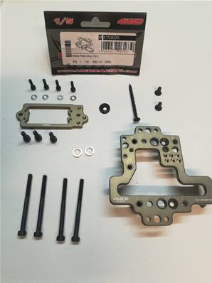 PLAQUE SUPPORT DIFFERENTIEL CENTRAL ET SERVO GAZ/FREIN EN ALU