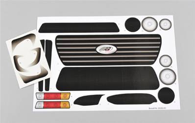 Autocollant Team Truck FG pour camion nez plat châssis 535mm