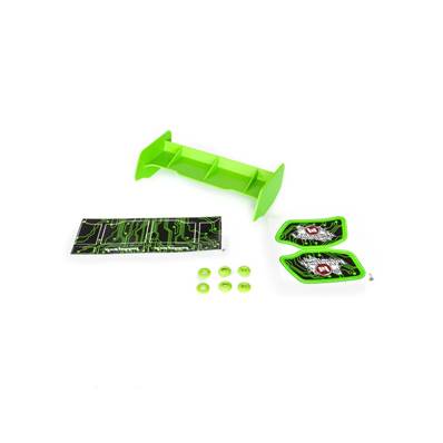 AILERON BUGGY 1/10 PASTIQUE VERT + STICKERS