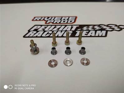 KIT DE VIS "RIVIERE PROD" POUR ETRIER AVANT ALU DB8SL (12 pcs)