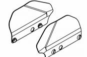 BAVETTE DE PROTECTION TRIANGLE ARRIERE (2pcs)
