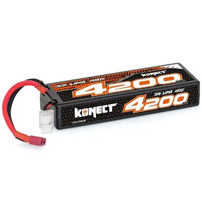 Konect Lipo 4200 mAh 11.1V 40C 3S1P 46.6 Wh (Slim Pack Dean)