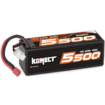 Konect Lipo 5500 mAh 14.8V 60C 4S1P 81 Wh (XL Pack Dean)