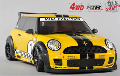 MINI COOPER FG CHALLENGE 4 WD TROPHY (5 options) Carrosserie transparente