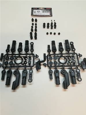 Boll Joint Rod End Set (2 grappes chapes + set billes acier)