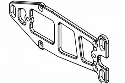  Engine Carrier Plate Lightweight 7075 Anodised
