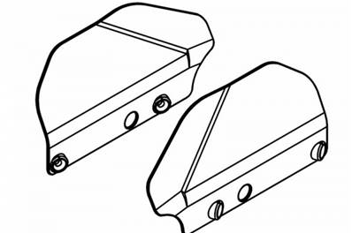 BAVETTE DE PROTECTION TRIANGLE ARRIERE (2pcs)