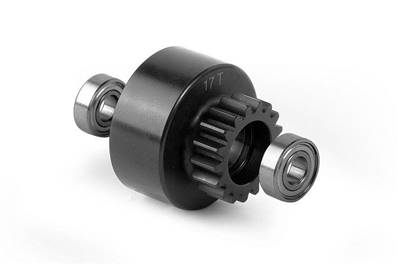 XB8 Cloche 17 dents + roulements 5x12x4