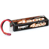 Konect Lipo 4200 mAh 11.1V 40C 3S1P 46.6 Wh (Slim Pack Dean)