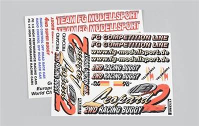 SET STICKER LEOPARD 2WD