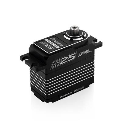 SERVO HD-S25 BRUSHLESS BOITIER ALUL SSR HV (25 KG- 0.06s) 7.6V