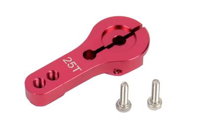 PALONNIER ROUGE ALU SIMPLE 25 DENTS 35 mm (FUTABA/SAVOX)