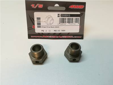 HEXAGONES DE ROUES STANDARD 24mm (2pc)