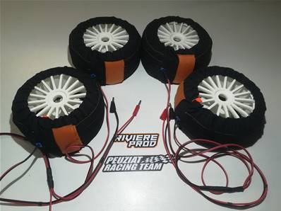 JEU DE COUVERTURES CHAUFFANTES PISTE 1/5 MCD XR5 "RIVIERE PROD"