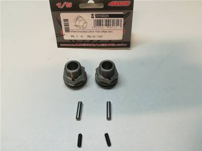 HEXAGONES DE ROUES OPTION VOIE LARGE + 7mm (2pcs)