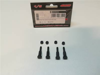 VIS SPECIFIQUES POUR PLAQUETTES DE FREIN DOUBLE DISQUE (4 pcs)