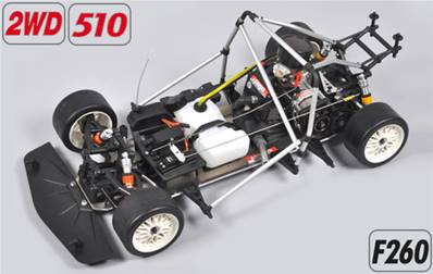 FG Challenge Line 1/5 510mm en 2wd, équipé d'un moteur ZENOAH G260 spec PRT