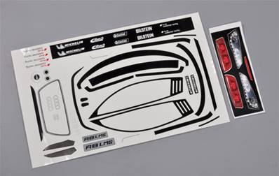 Set de stickers carrosserie Audi R8