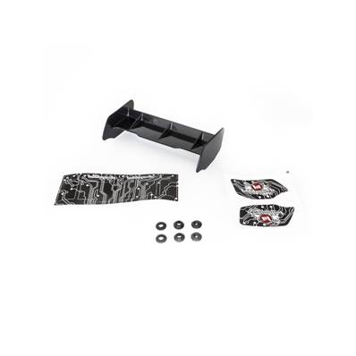 AILERON BUGGY 1/10 PASTIQUE NOIR + STICKERS