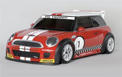 MINI COOPER peinte (rouge)  FG CHALLENGE 4 WD TROPHY (5 options)