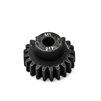 PIGNON MOTEUR M1 DIAMETRE 5mm 21 DENTS EN ACIER
