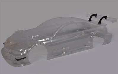 SET COMPLET CARROSSERIE TRANSPARENTE FG BMW M4 DTM AVEC AILERON