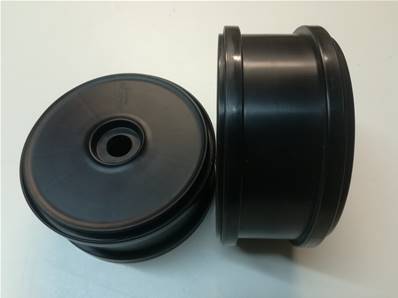 PAIRE DE JANTES PLEINES DIAMETRE 180mm COULEUR NOIRE