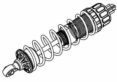 F/R Composite Shock Absorber Ass'y RR5 Comp,