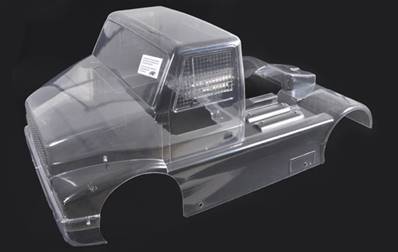 Set carrosserie transparente Super Race Truck 4wd (châssis 535 mm)