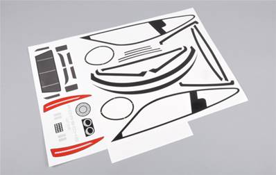 Planche d'autocollants pour Porsche 911 GT3R