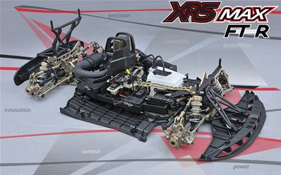 MCD XR5 Max Rolling Chassis FT-R avec boîte de vitesse (sans moteur ni servos)