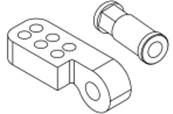 KIT PATTE DE LIAISON ALU SUPPORT CLOCHE ET PLATINE AVEC ENTRETOISE 32 CC