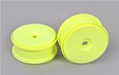 PAIRE DE NOUVELLES JANTES JAUNES FG HEXAGONE 24mm