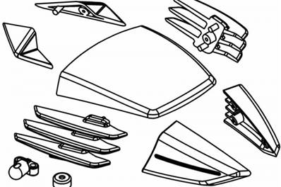 RR5 Body Shell Composite Accessories